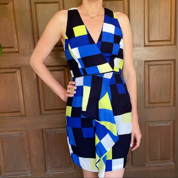 Milly Rectangle Print Anita Cascade Dress size 0 - Picture 10 of 10